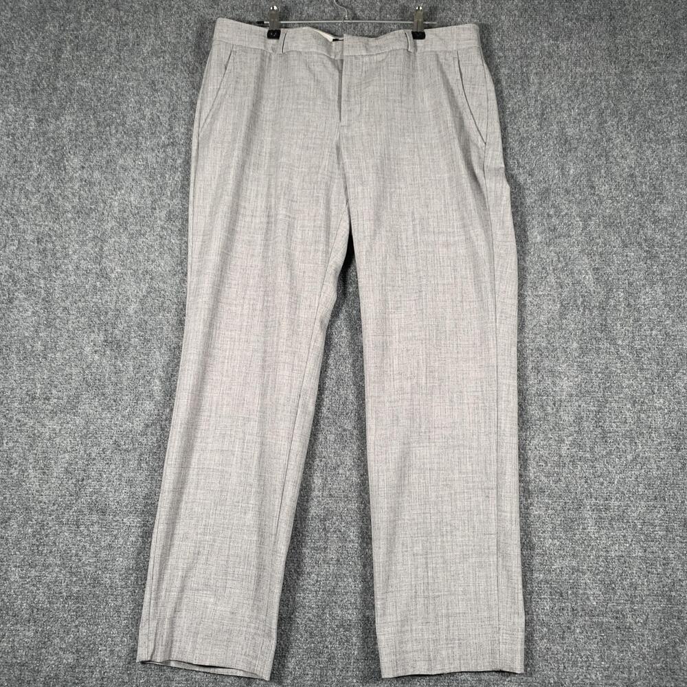 Banana Republic Pants Womens 10P Gray Ryan Fit Straight Leg Lined Twill Dressy